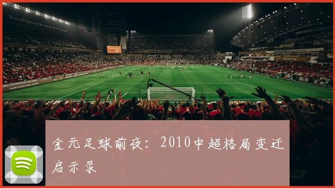 金元足球前夜：2010中超格局变迁启示录